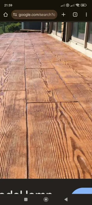 Hormigón impreso para exteriores