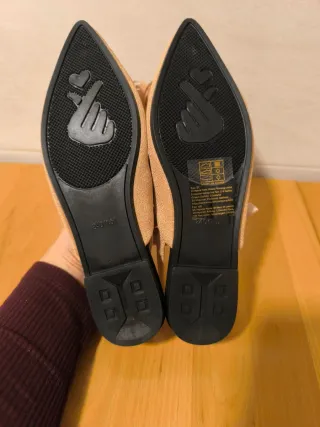 Bailarinas Beige con Flor