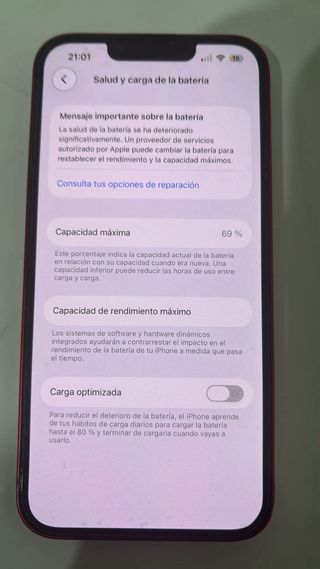 iPhone 13 Rojo Pantalla original
