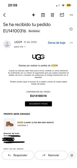 Botas UGG Talla 42 Marrones originales