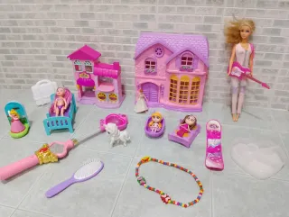 Set Giocattoli Bambina Casa Bambole Accessori