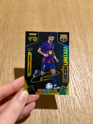 Carta Ferran Torres firma Adrenalyn Ed. Limitada