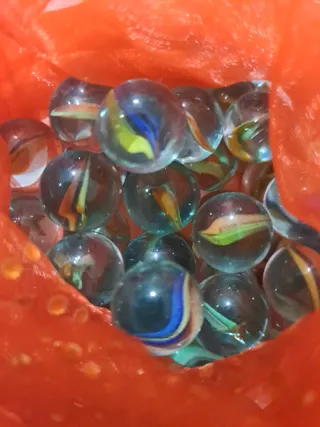 Canicas de cristal decorativas y para jugar