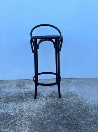 Taburete alto metal negro