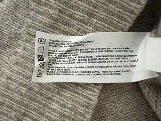 Jersey Coconut beige lana T.11/12