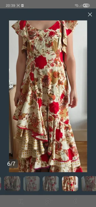 Vestido Flamenca Multicolor