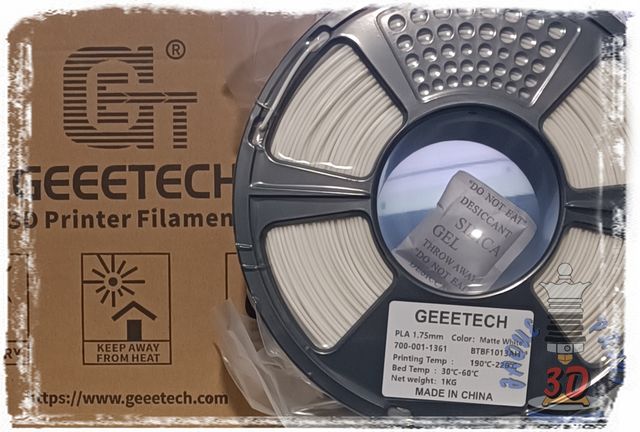 Filamento PLA MATTE GeeeTech Blanco / White