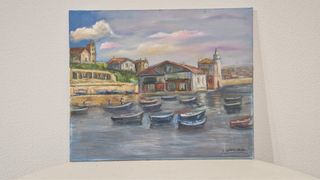 Cuadro al óleo sobre lienzo