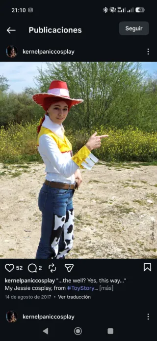 Cosplay Jessie Toy Story Talla S