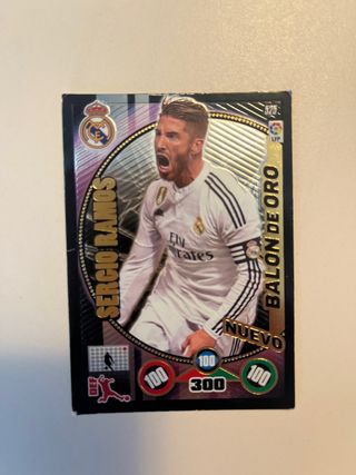 Cromo Sergio Ramos Balón de Oro