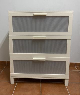 Cajonera blanca Ikea 3 cajones