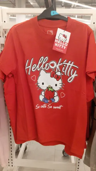 T-shirt Hello Kitty rossa taglia S