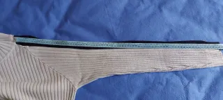 Cardigan uomo zip beige/nero taglia XL