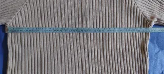 Cardigan uomo zip beige/nero taglia XL