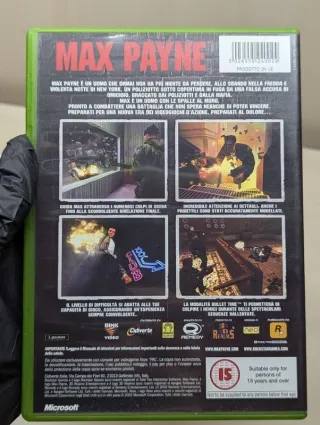 Max Payne Microsoft Xbox Classic Pal Ita Completo