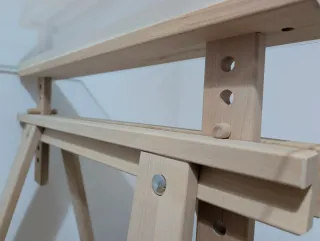 Escritorio de gran formato: Caballetes + Cristal