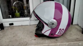 Casco Moto Donna Bianco Viola GIVI LADY s