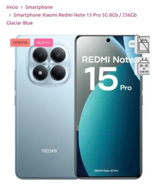 Xiaomi Redmi Note 15 Pro 5G 256GB Azul