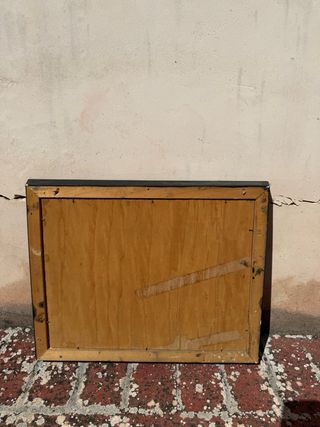 Cuadro antiguo paisaje rural