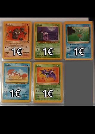 CARTAS POKÉMON SERIE FOSIL TCG