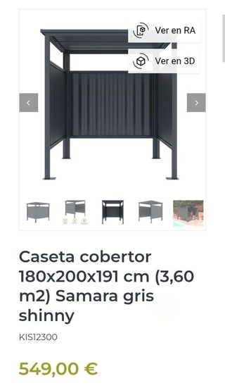 Caseta cobertor 180x200x191 cm (3,60 m2) Samara