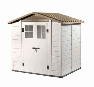 Caseta de jardín resina con suelo 4 m2