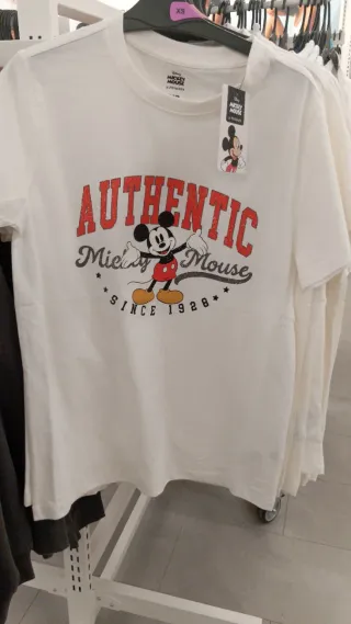 Maglietta Bianca Mickey Mouse Authentic