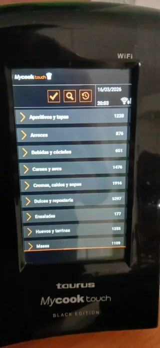 Robot Cocina Taurus Mycook Touch Negro