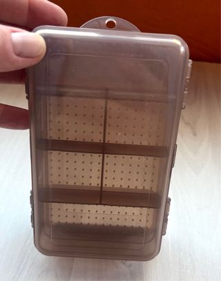 Caja organizadora doble cara con compartimentos