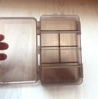 Caja organizadora doble cara con compartimentos