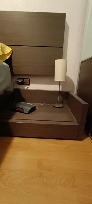 mesillas de noche madera maciza chapa natural