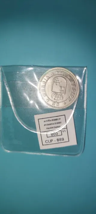 Monedas Plata 800 Milésimas