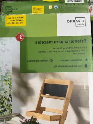 Estantería para macetas plegable