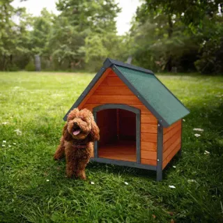 Caseta perro madera 72x76x76 cm Sweet