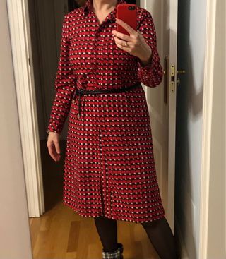 Vestido camisero Roberto Verino con cinturón