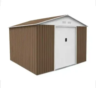 Caseta jardín metálica 7,74 m2 Bristol marrón