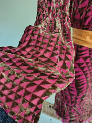 vestido boho velvet burnout easy wear talla 44