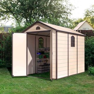 Caseta jardín resina Graciella beige 5,23 m²