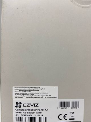 : Cámara Seguridad Ezviz EB3 Solar