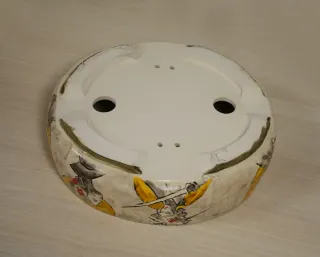 Maceta bonsai cerámica pintada