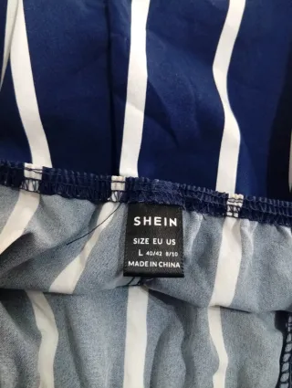 Mono corto rayas azul y blanco