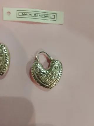 Orecchini Cuore Argento 925 Made in Israel
