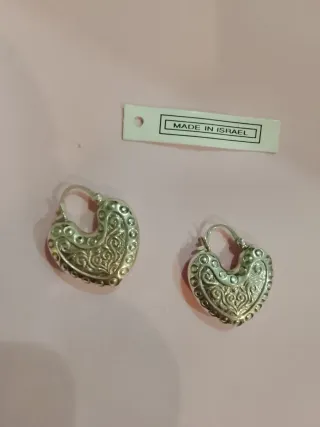 Orecchini Cuore Argento 925 Made in Israel