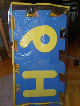 Tapete infantil puzzle números y letras