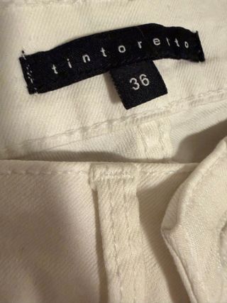 Pantalón vaquero blanco Tintoretto