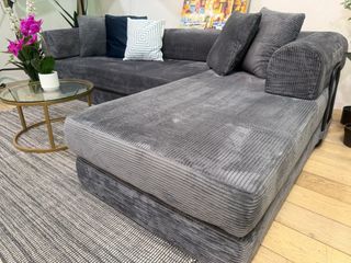 Sofá Cama Gris Grande