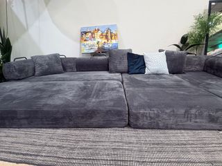 Sofá Cama Gris Grande