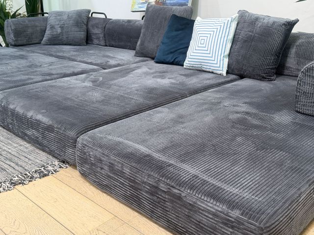 Sofá Cama Gris Grande