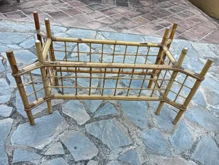 Estructura De Mesa Bambu y Ratan 1'26x70