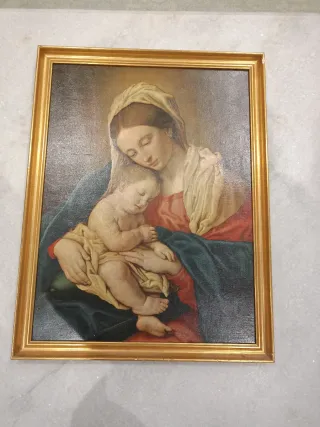 Cuadro la Virgen con el Niño Dormido